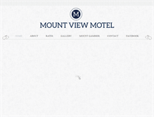 Tablet Screenshot of mountviewmotel.com.au